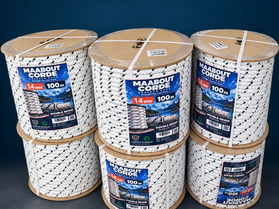 White MAABOUT Double Braid rope reels